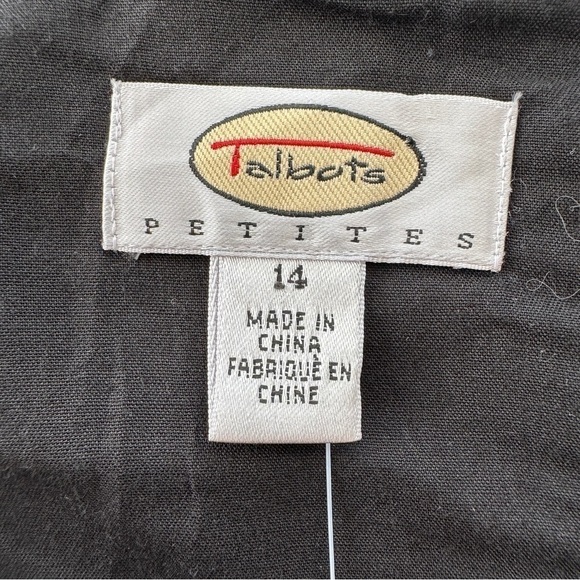 Talbots midi length dress, sleeveless & empire waisted,  cotton & spandex - Picture 9 of 12